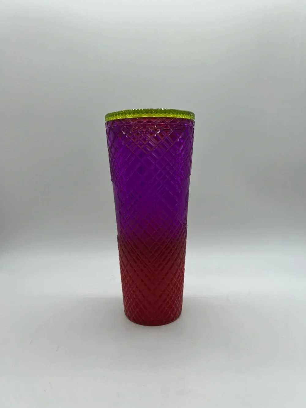 Starbucks Red Purple Ombre Textured Tumbler X S x T Collaboration